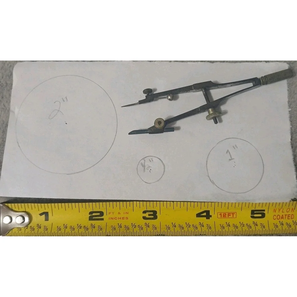 Vintage Compass Drafting Drawing Tool 3 1/4